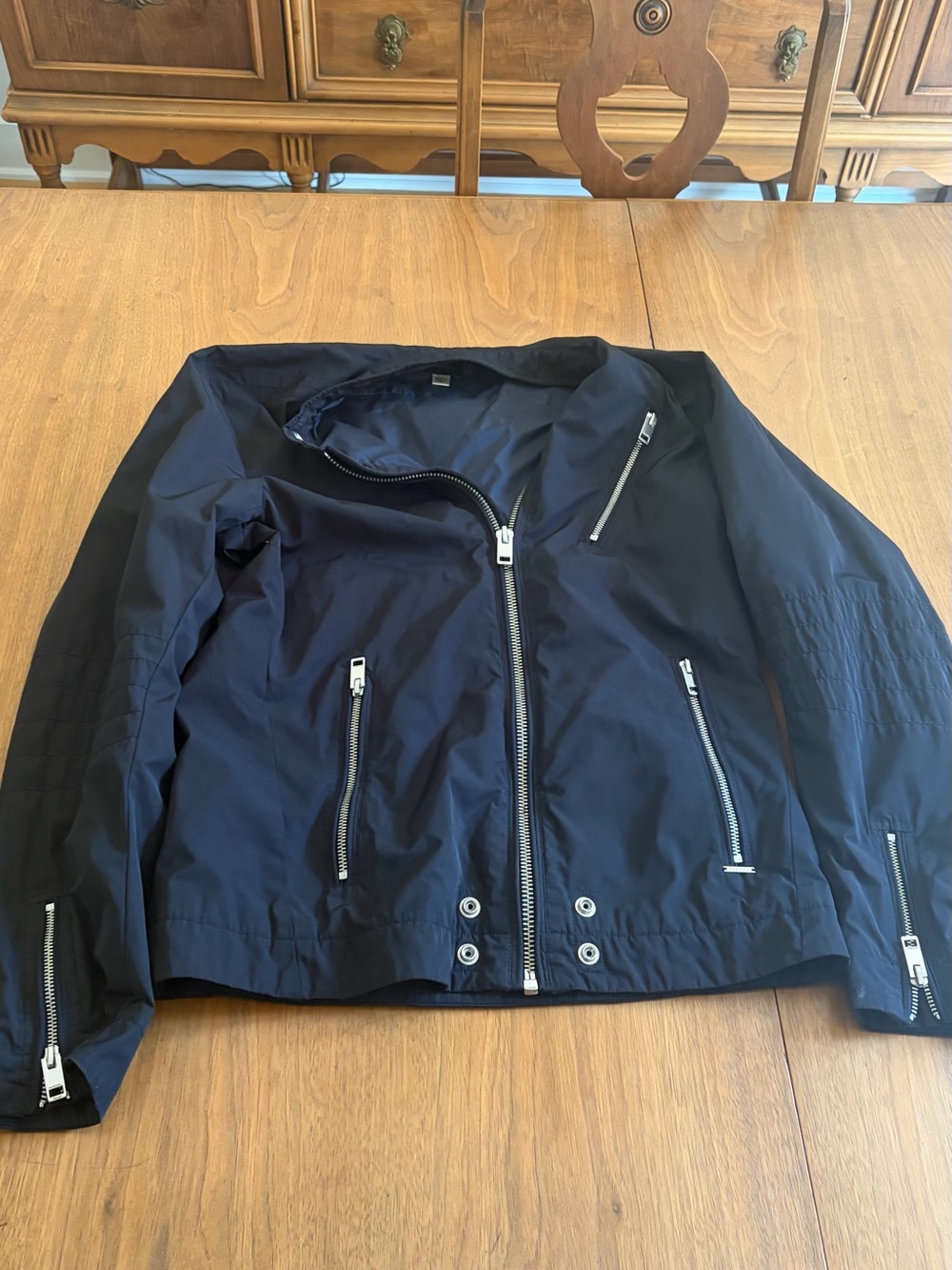 Diesel Black Zip-Detail Bomber Jacket